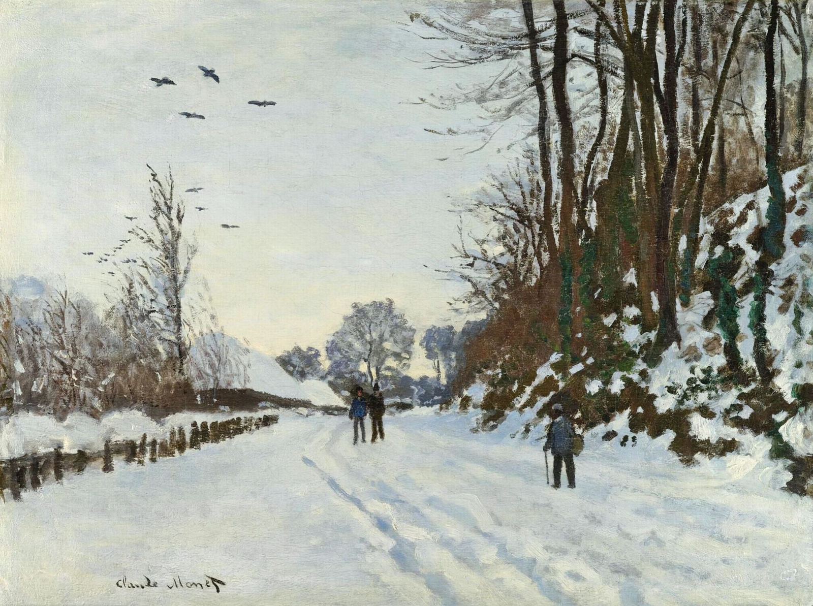 The Road to the Farm of Saint-Simeon in Winter 1867